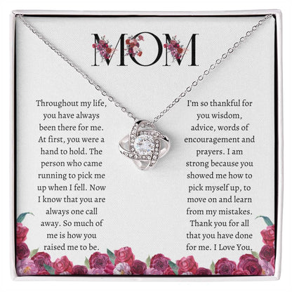 Supportive Mom| Love Knot Necklace