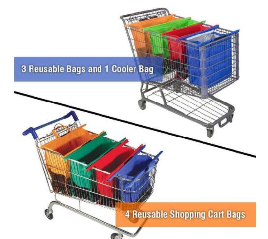 Grocery Shopping Bags with Compartments