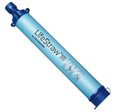 Filtro de agua personal LifeStraw para caminatas, campamentos, viajes y emergencias